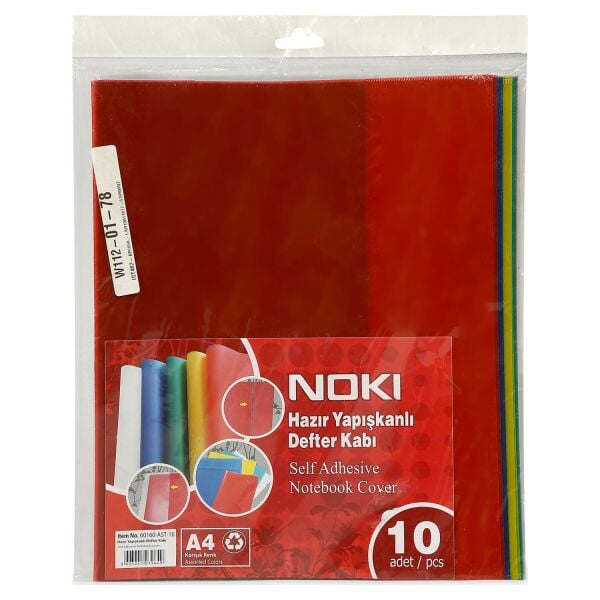 NOKİ HAZIR YAPIŞKANLI DEFTER KABI 10 LU KARIŞIK 60160-AST-10