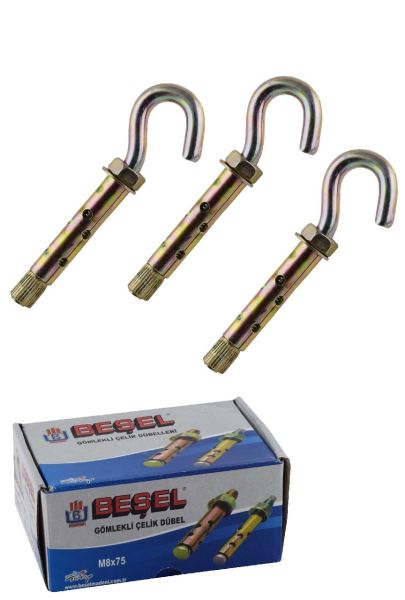 BEŞEL KANCALI DÜBEL AÇIK M8*100 KD8