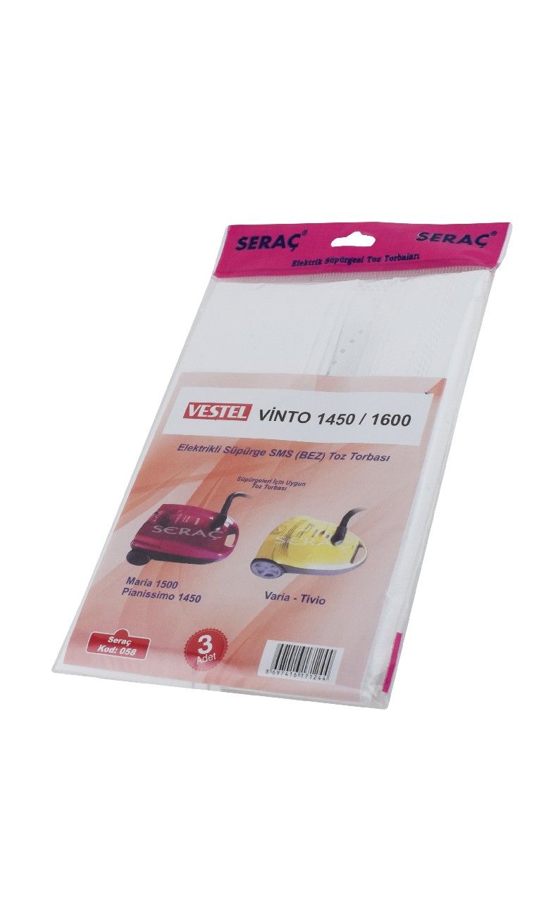 SERAÇ BEZ SÜPÜRGE TORBASI VESTEL VİNTO NO:58