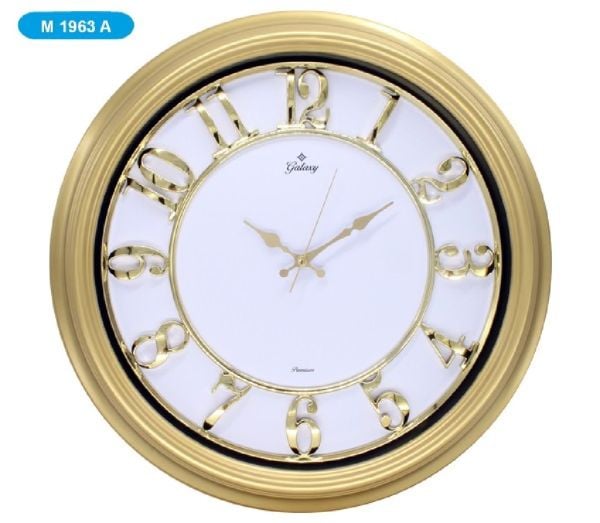 GALAXY PRE.GOLD DUVAR SAATİ MET. M-1963-A