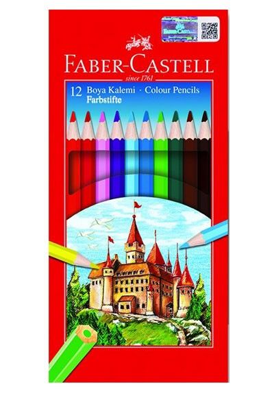 FABER CASTELL 12 Lİ UZUN KURU BOYA