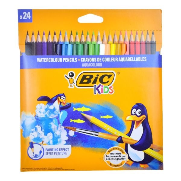 BİC WATERCOLOUR KURU SULU BOYA 24 LÜ