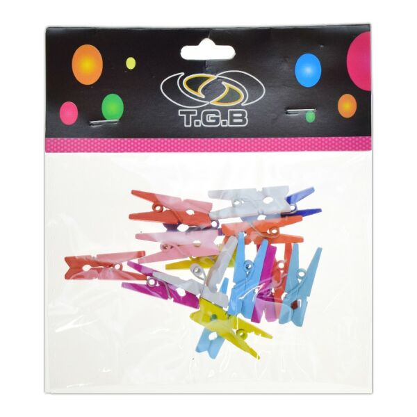 TGB RENKLİ AHŞAP MANDAL KÜÇÜK 2,5 CM 2852