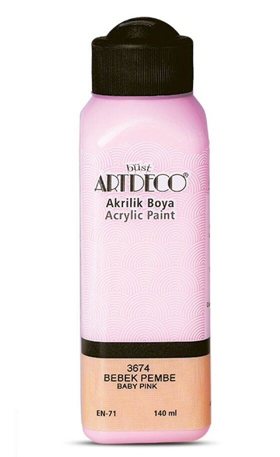 ARTDECO AKRİLİK BOYA 140 ML BEBEK PEMBE 3674