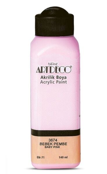 ARTDECO AKRİLİK BOYA 140 ML BEBEK PEMBE 3674