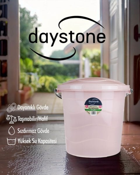 DAYSTONE KAPAKLI SU KOVASI RENKLİ 5 LT NO:2 DS-3054