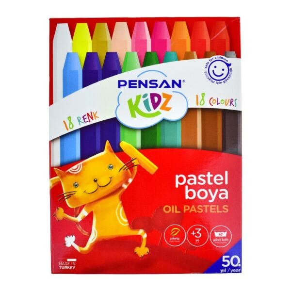 PENSAN KİDZ PASTEL BOYA 18 RENK 98061