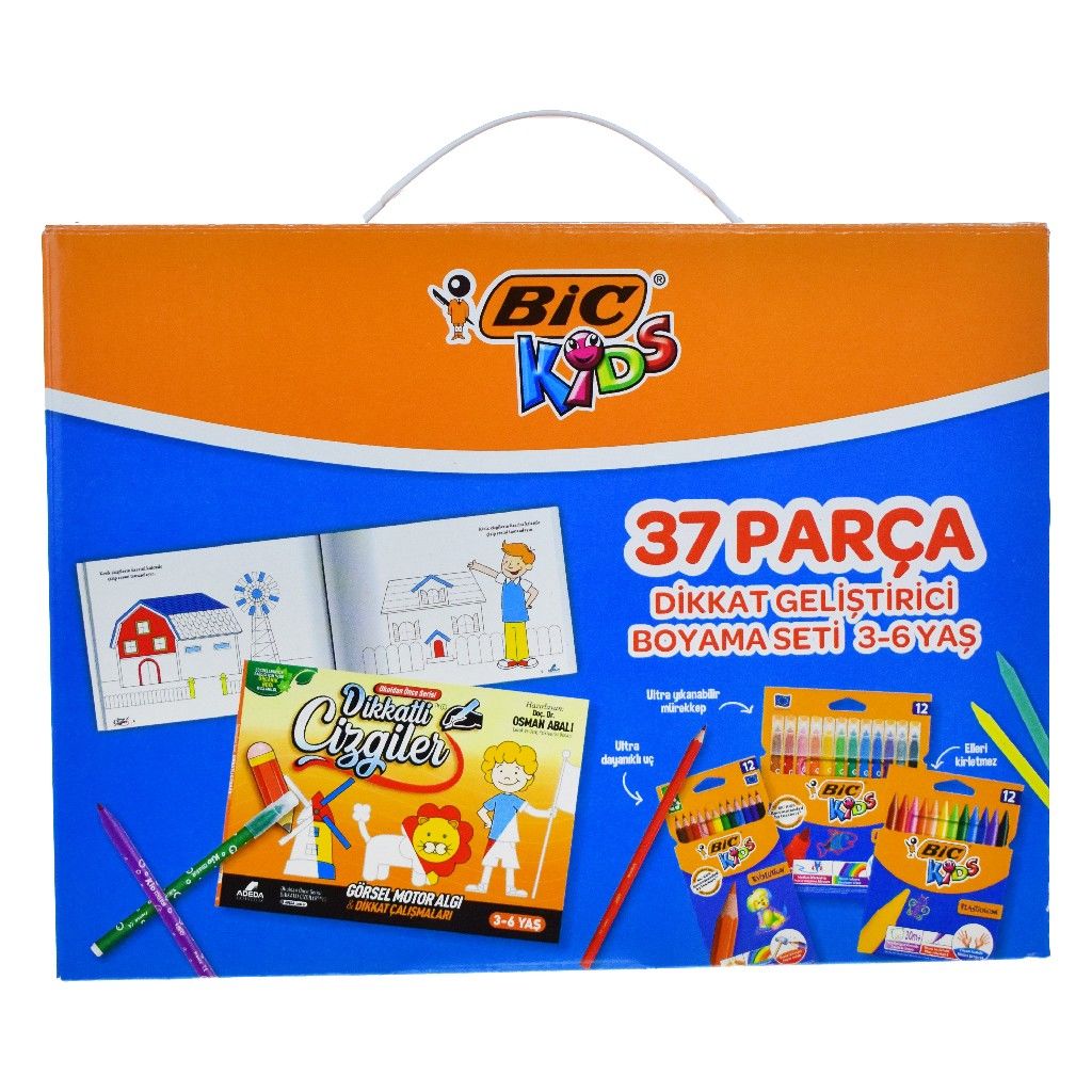 BİC DİKKAT GELİŞTİCİ BOYAMA SETİ 37 PARÇA