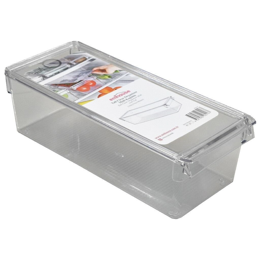 EMHOUSE TALL CLEAR ORGANİZER MİDİ KAPAKLI EP-616