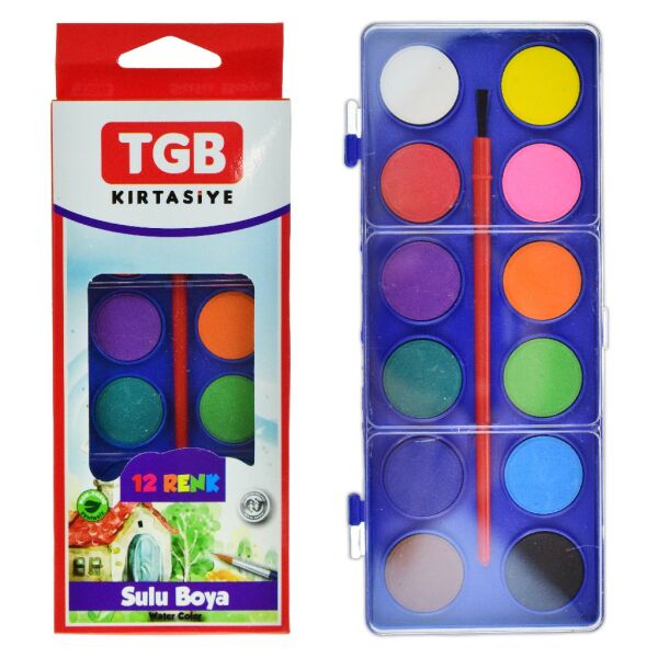 TGB 12 RENK KÜÇÜK BOY SULU BOYA TGB-1034 A