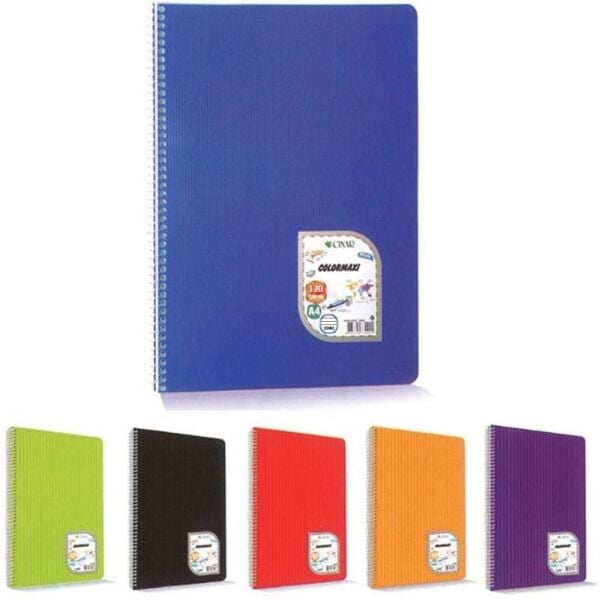 ÇINAR COLORMAXİ 17x24 SP.PP KAPAK 60 YP. ÇİZGİLİ DEFTER 73104