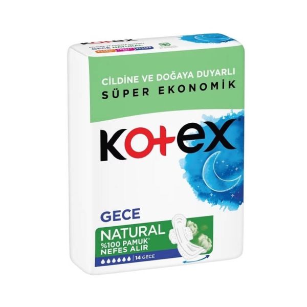 KOTEX GECE NATUREL 14LÜ