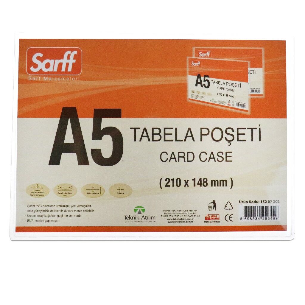 SARFF A5 TABELA POŞETİ 210*148,5MM
