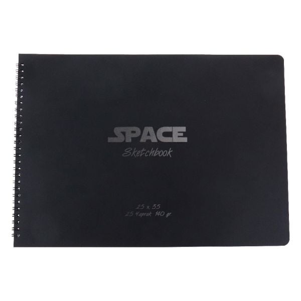 ODAK SPACE 25*35 SİYAH DEFTER