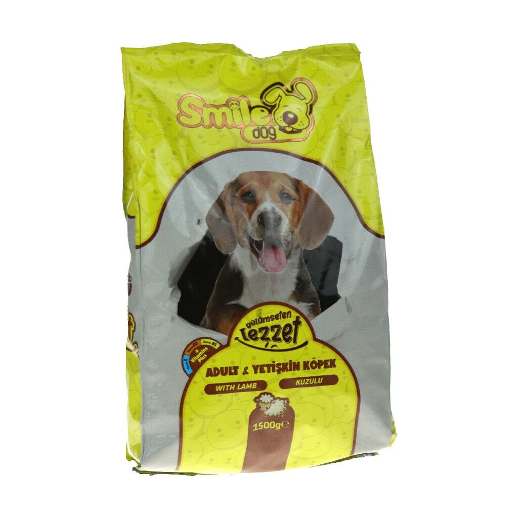 SMİLE KÖPEK MAMA YETİŞKİN KÖPEK 1,5 KG KUZULU