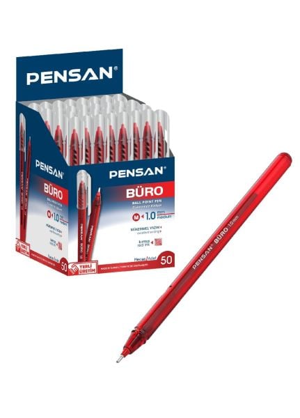 PENSAN 1 MM BÜRO TÜKENMEZ KALEM KIRMIZI 2270