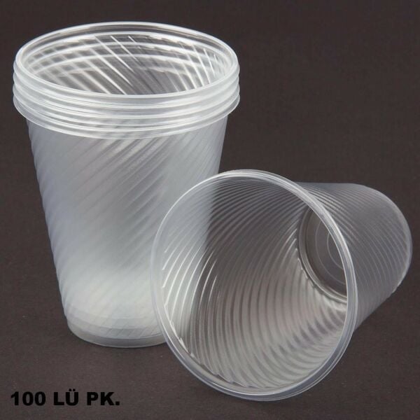 NİCEPLAST PLASTİK BARDAK ŞEFFAF 100LÜ