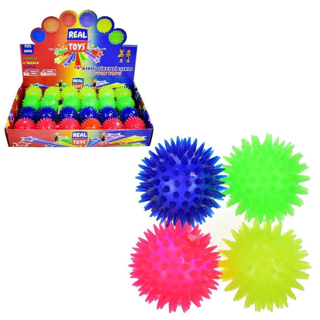 REALTOYS KİRPİ DESENLİ OYUN TOPU IŞIKLI ÖZS8896