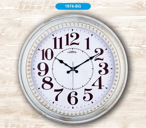 GALAXY PREMIUM DUVAR SAATİ BEYAZ 1974-BA