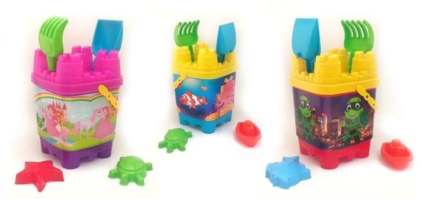 BEST TOYS  KALE BASKILI KUM KOVA SETİ 6551