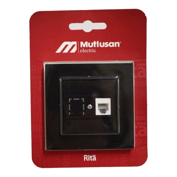 MUTLUSAN RİTA TELEFON PRİZİ SİYAH