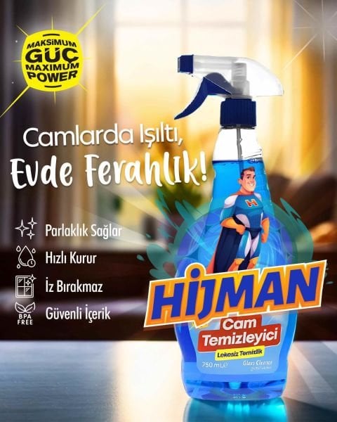 HİJMAN CAMSİL TEMİZLEYİCİ 750 ML