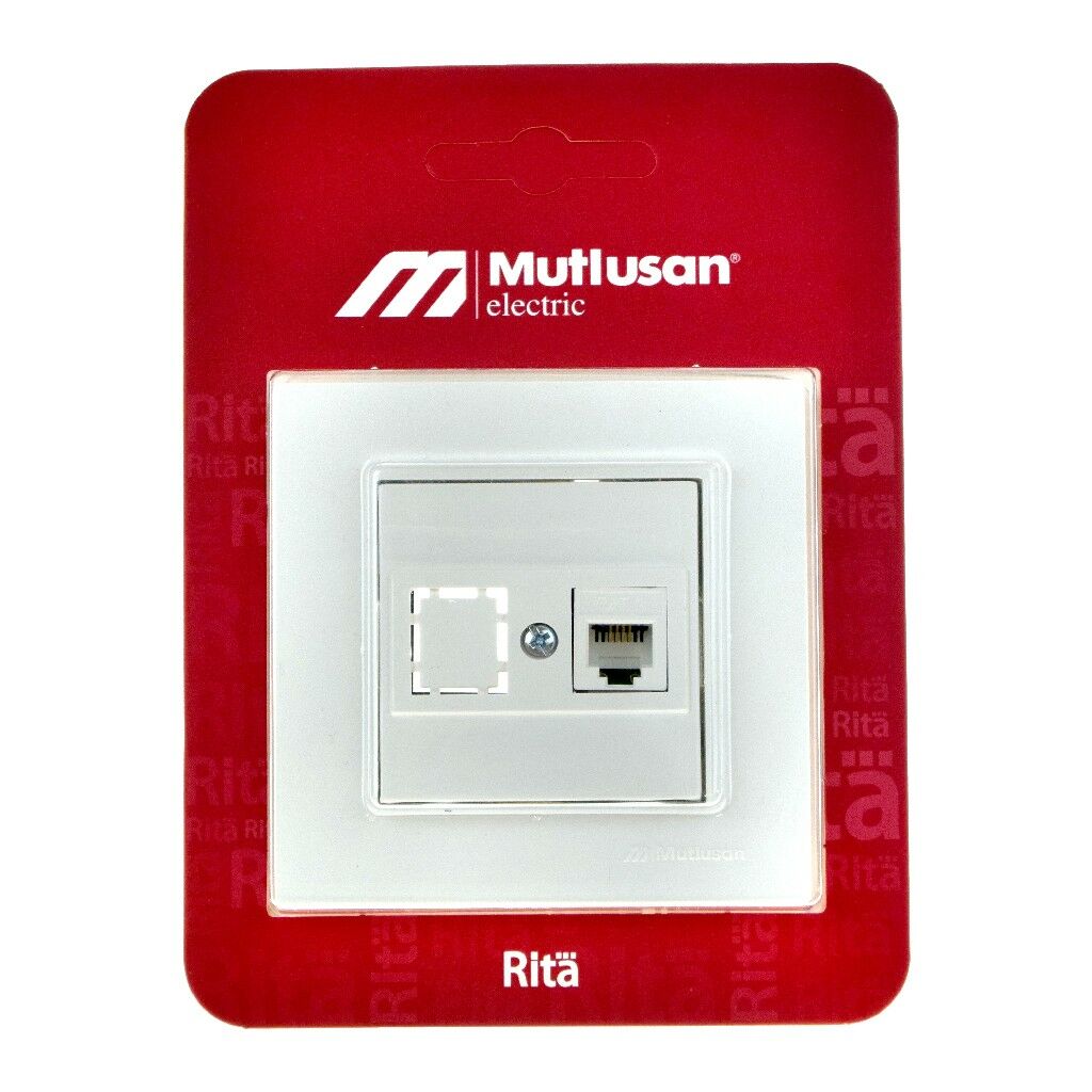 MUTLUSAN RİTA TELEFON PRİZİ BEYAZ