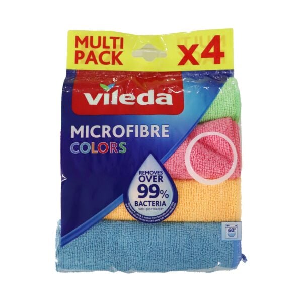 VİLEDA MİKROFİBER COLORS 4 LÜ BEZ