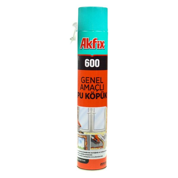 AKFİX 600 PU PİPETLİ KÖPÜK 600GR FA006