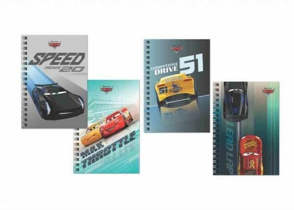 K.COLOR SPİRALLİ CARS A6 80 YP ÇİZGİLİ BLOKNOT 140400-33