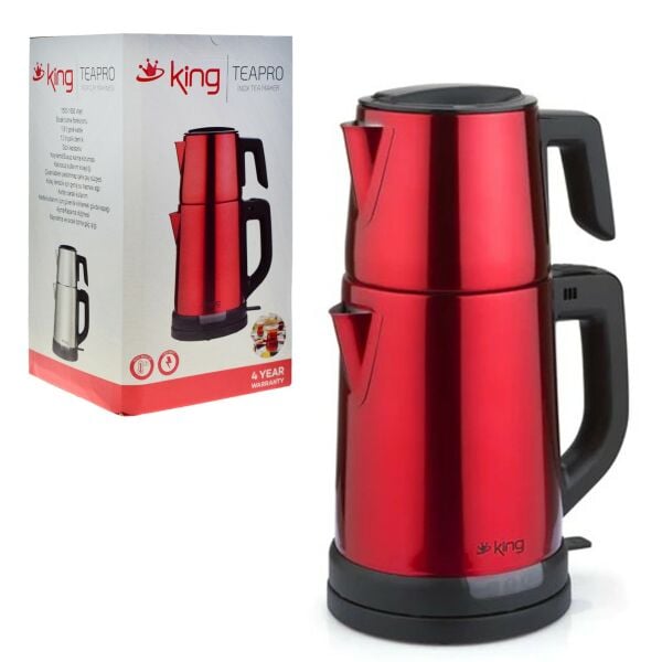 KİNG TEA PRO INOX ÇAY MAKİNESİ KIRMIZI KCM331