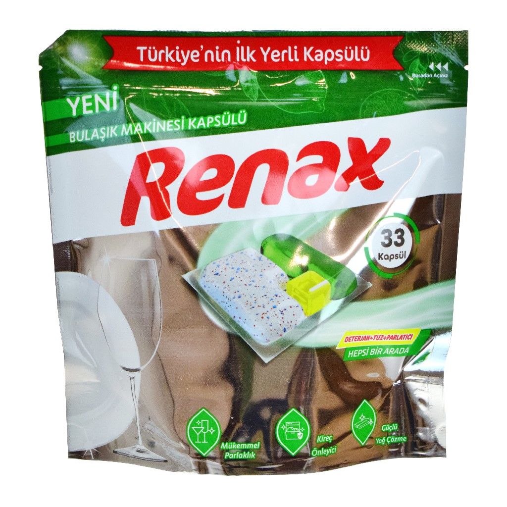 RENAX BULAŞIK MAKİNE TABLETİ 33LÜ