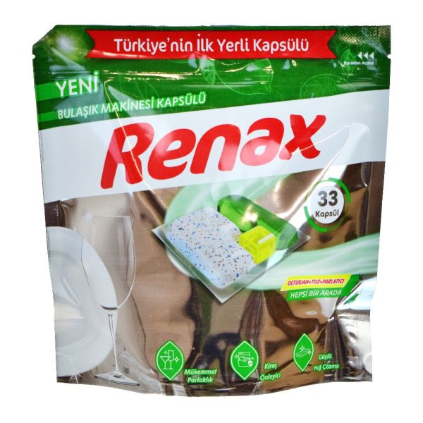 RENAX BULAŞIK MAKİNE TABLETİ 33LÜ