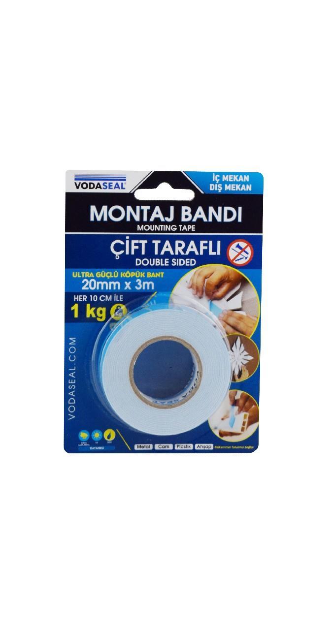 VODASEAL ÇİFT TARAFLI MONTAJ BANDI 20*3MT KMB203