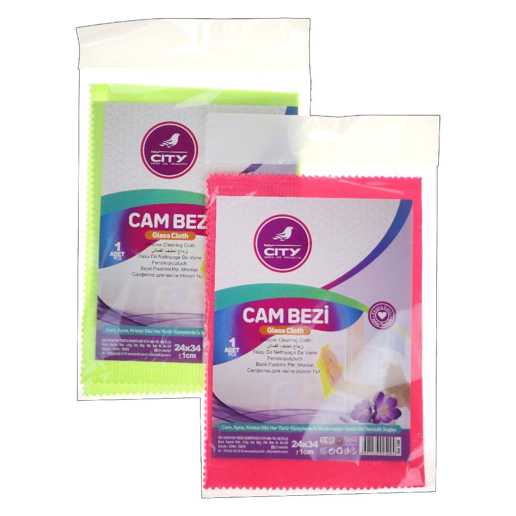 NEW CITY CAM TEMİZLEME BEZİ TEKLİ T-509
