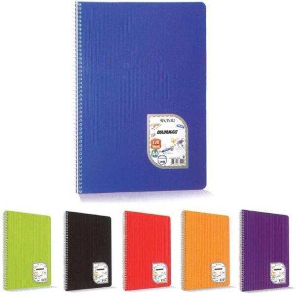 ÇINAR COLORMAXİ PP KP SPİRALLİ DEFTER 96/1 17*24 73110