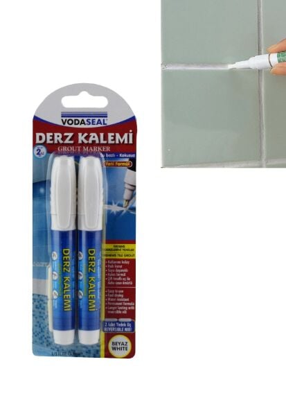 VODASEAL İKİLİ DERZ KALEMİ BEYAZ DRK002
