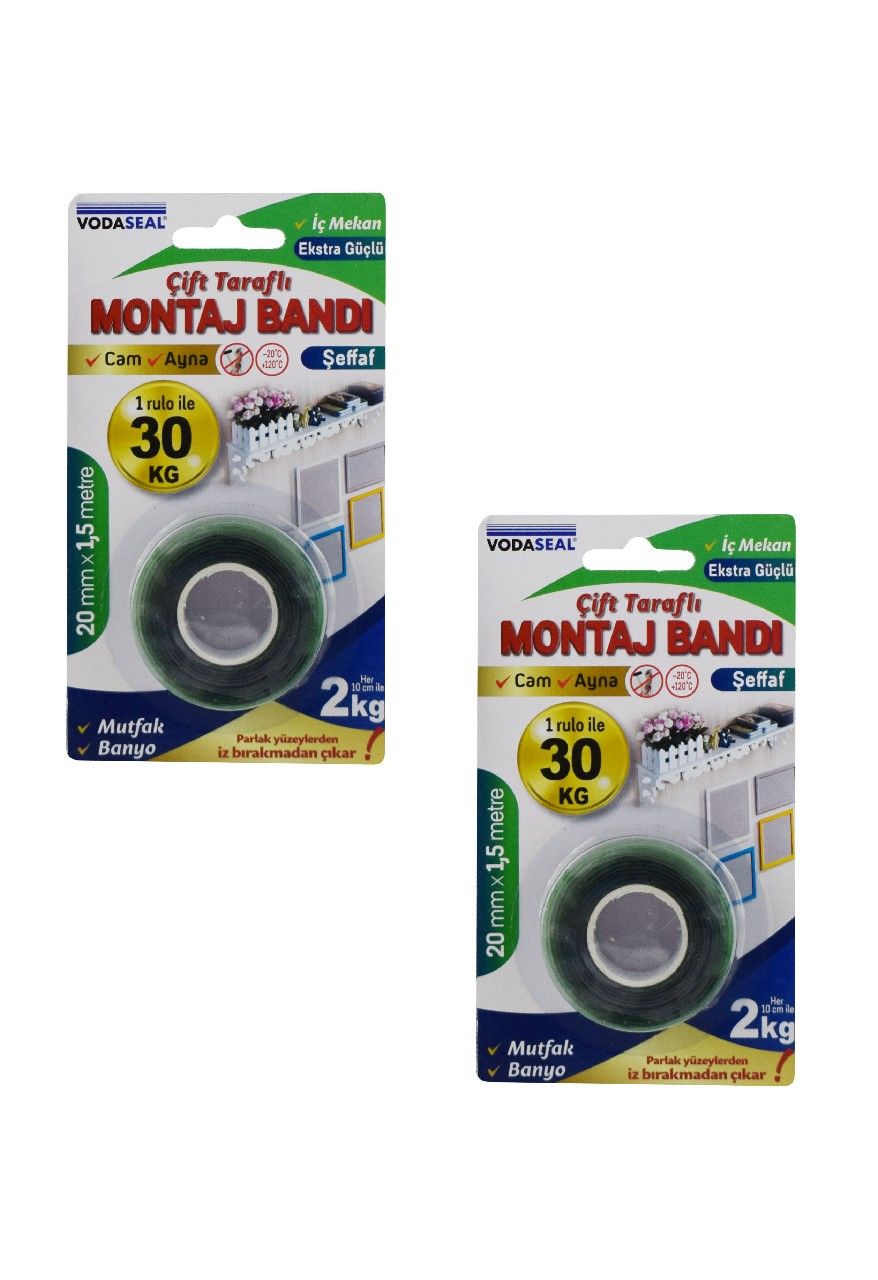 VODASEAL VHB İÇ MEKAN MONTAJ BANDI 20MM*1.5MT VHB2015