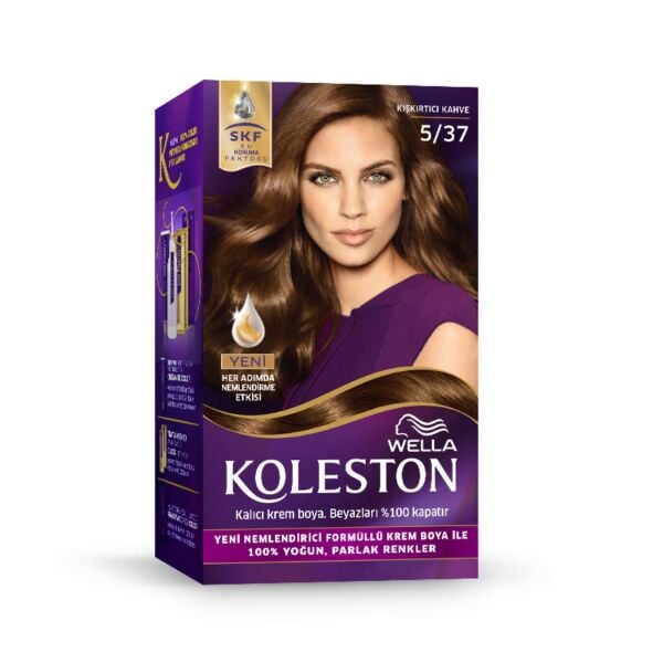 KOLESTON SAÇ BOYA SET 5/37 KIŞKIRTICI KAHVE