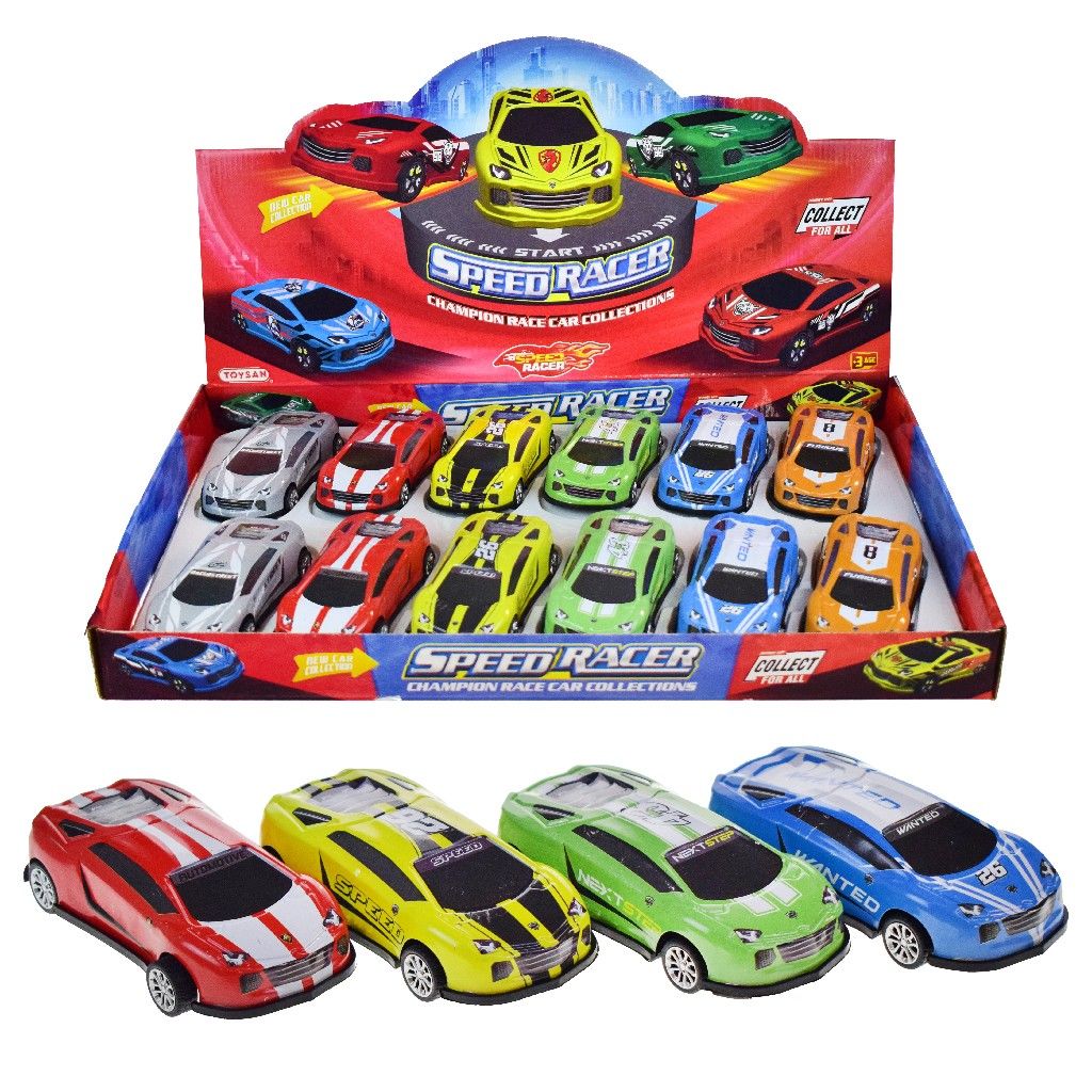 TOYSAN LAM ÇEK BIRAK ARABA 12 Lİ DISPLAY TOY-34