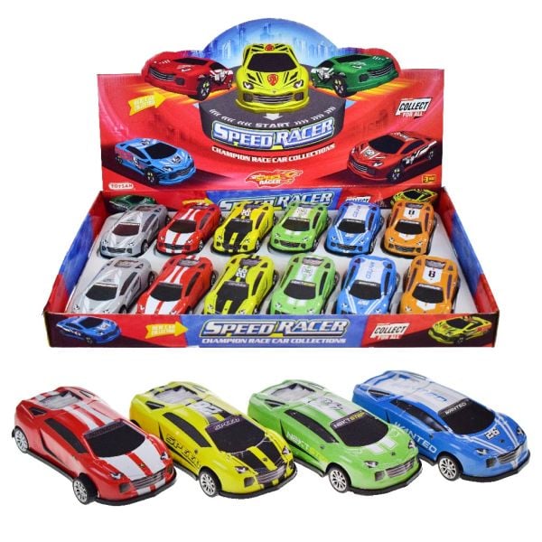 TOYSAN LAM ÇEK BIRAK ARABA 12 Lİ DISPLAY TOY-34