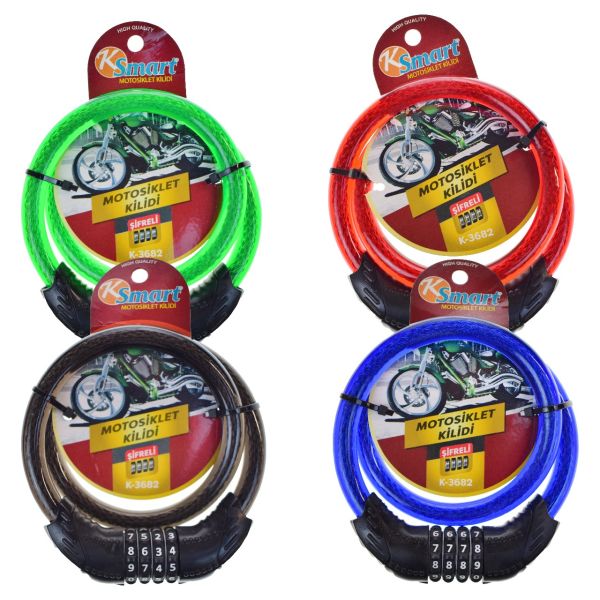 KSMART MOTORSİKLET KİLİDİ ŞİFRELİ K-3682