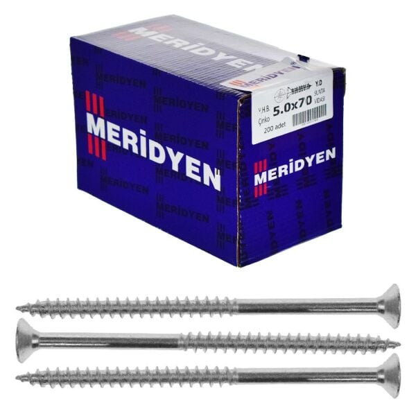 MERİDYEN 5*70 SUNTA VİDA ÇİNKO PK:200