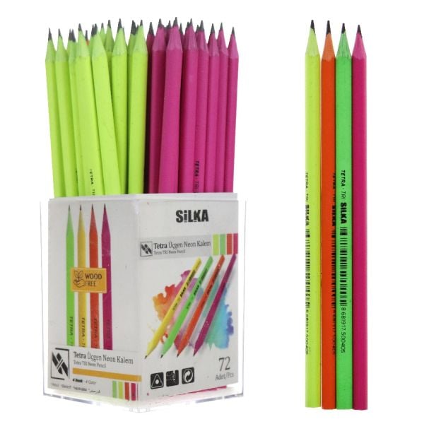 SİLKA TETRA NEON ÜÇGEN KURŞUN KALEM KL1.TSN-72