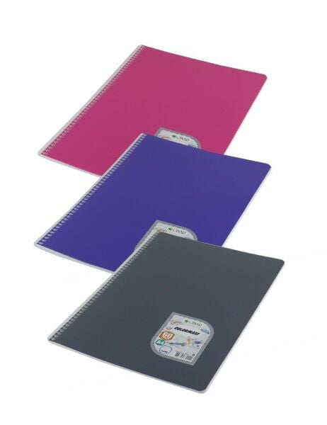 ÇINAR COLORMAXİ PP SPİRALLİ DEFTER 72/4 KARELİ A4 73002