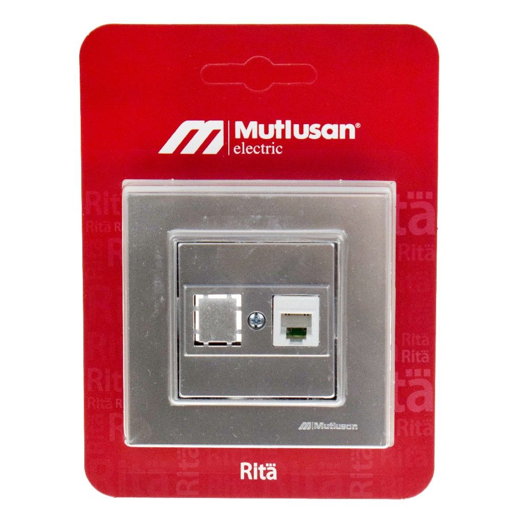 MUTLUSAN RİTA TELEFON PRİZİ GRİ