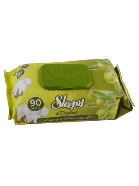 SLEEPY ISLAK MENDİL 90 LI KAPAKLI DEFNE&Z.YAĞ