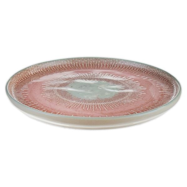 KERAMİKA EPHESUS REAKTİF PEMBE PASTA TABAK 21 CM 20961