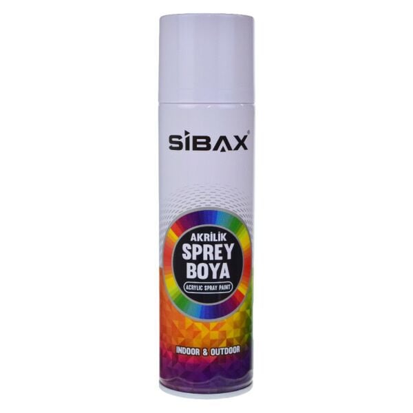 SİBAX AKRİLİK SPREY BOYA 250ML PARLAK SİYAH RAL9005