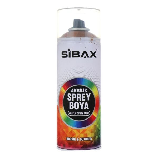 SİBAX AKRİLİK SPREY BOYA 400ML AÇIK KAHVE RAL8003